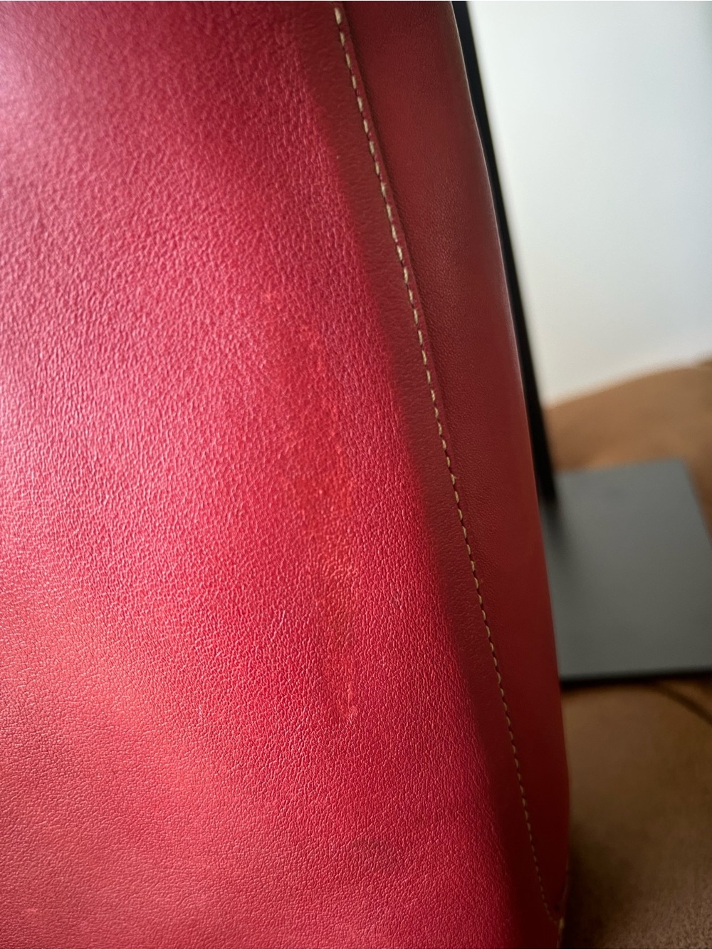 Coach Vintage Legacy Slim Duffel Crossbody Red Leather  Shoulder Bag Style 9188 - Picture 16 of 16